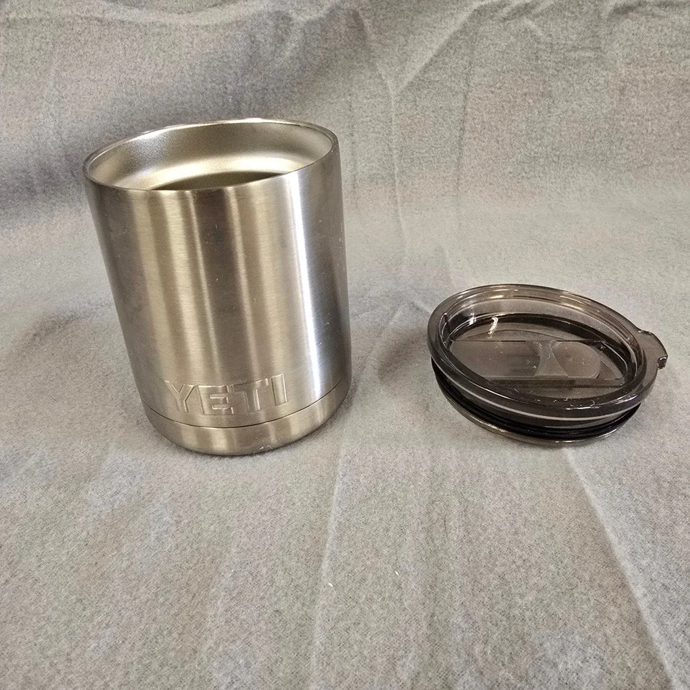 YETI Rambler 10 oz‎ Lowball Tumbler Stainless Steel with MagSlider Lid Silver